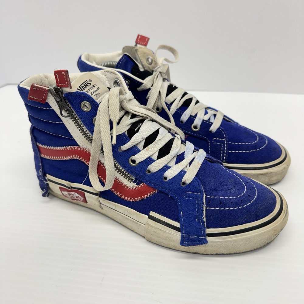 Vans Shoes Mens 6.5 Womens 8 Sk8-Hi Re-issue Cap Skateboard Surf The Web 721454